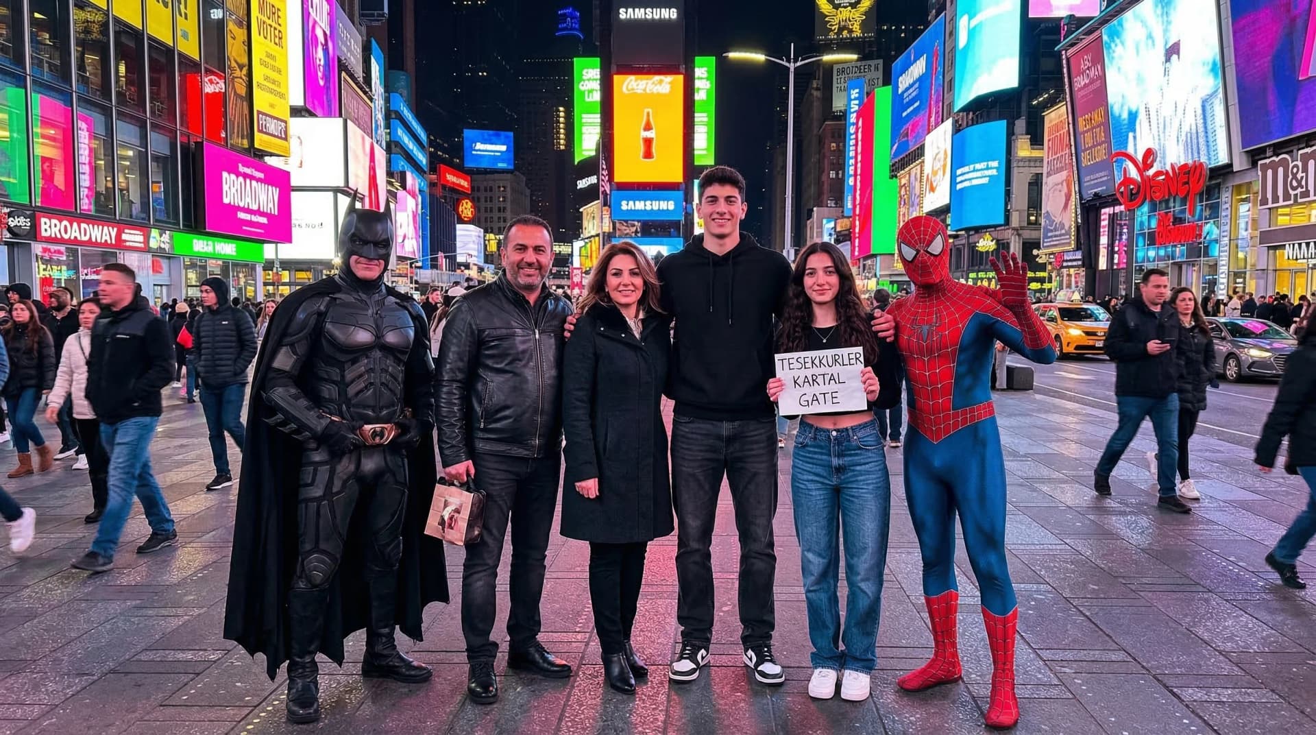Mutlu müşterimiz New York Times Square'de - Teşekkürler Kartal Gate
